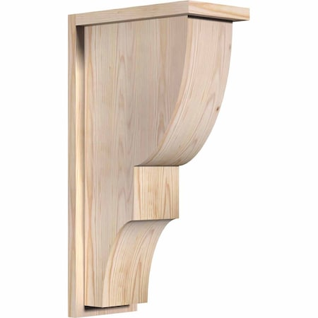 Ekena Millwork Ridgewood Smooth Corbel w/Backplate, Douglas Fir, 7 1/2"W x 14"D x 26"H COR08X14X26RID01SDF